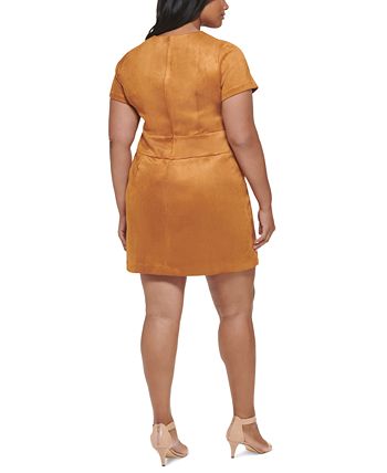 Plus size best sale suede shorts
