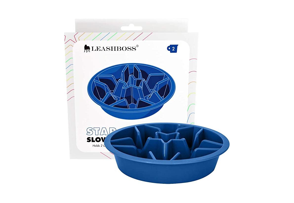 Leashboss Elevated Slow Dog Feed Bowl - 2 Cup