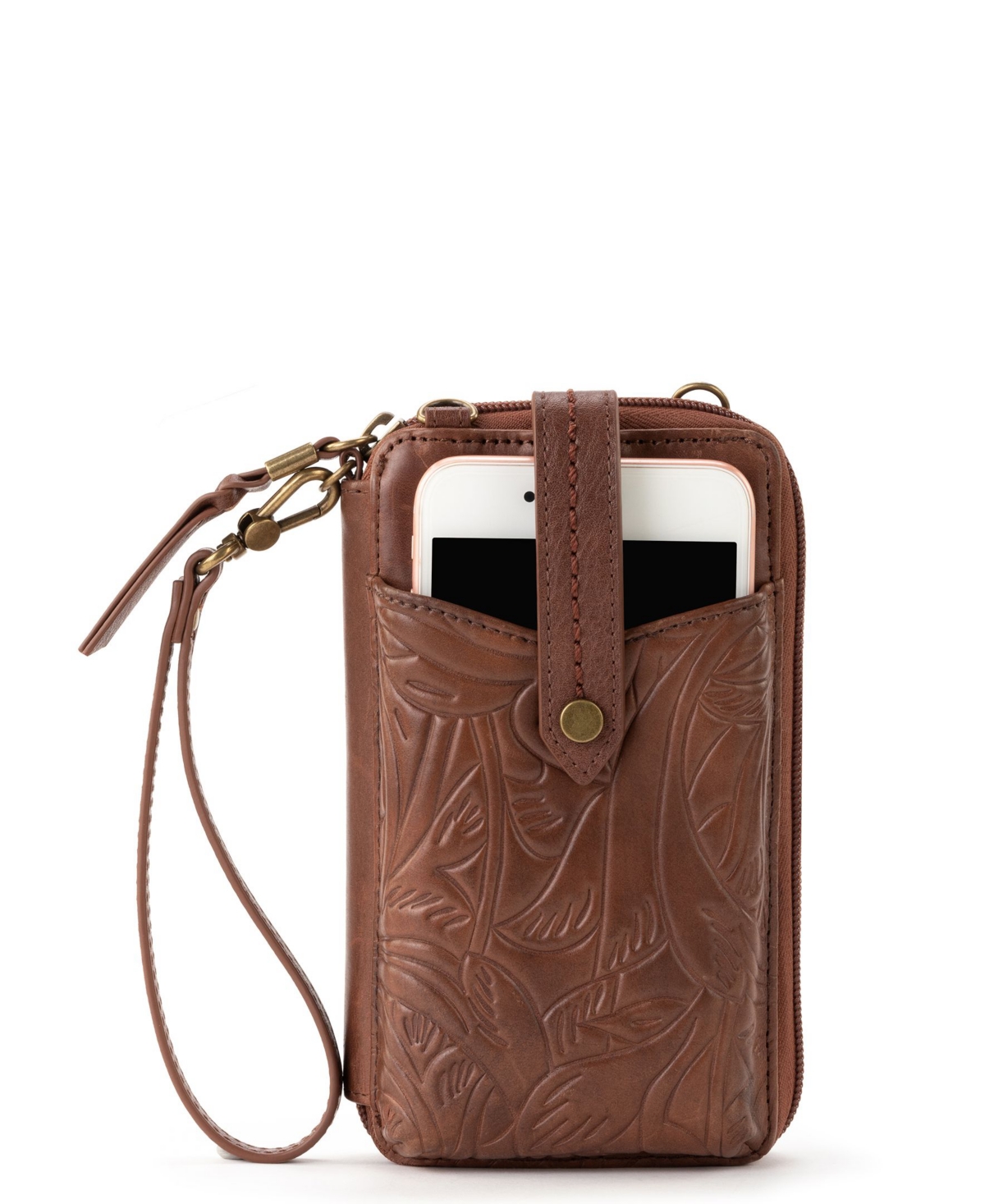 The Sak Women's Silverlake Smartphone Crossbody Handbag In Teak Leaf