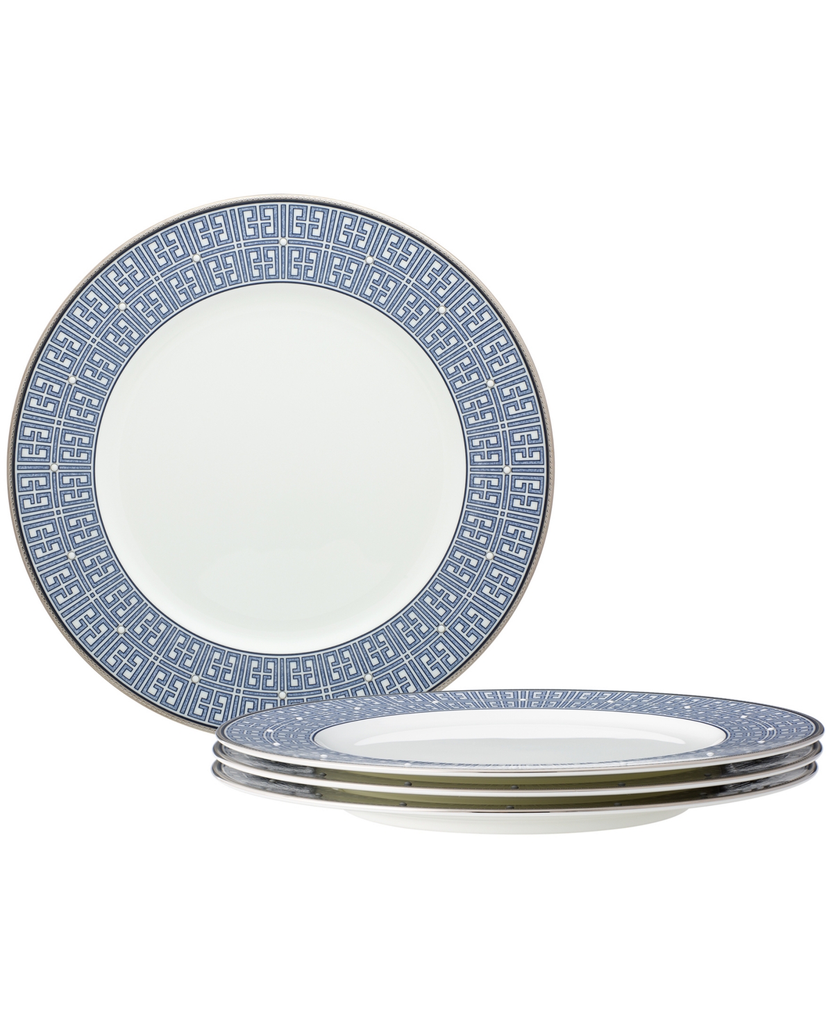 Noritake Infinity 4 Piece Dinner Plate Set, Service For 4 In Blue