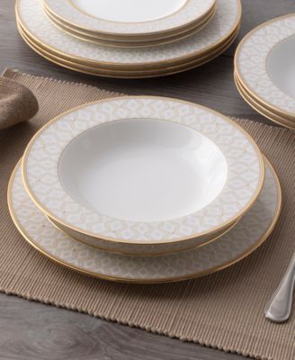 Noble Pearl 12-Piece Dinnerware Set, Service For 4