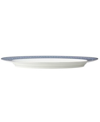 Infinity Blue Oval Platter, 16"