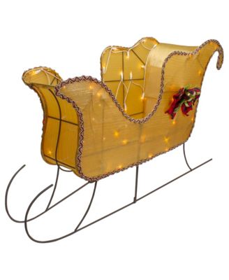 Lighted Shiny Christmas Sleigh Outdoor Yard Decoration, 36"