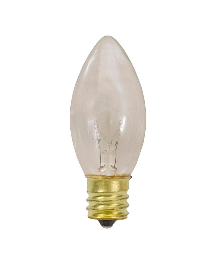 Northlight Clear C9 Transparent Christmas Replacement Bulbs Set, Pack
