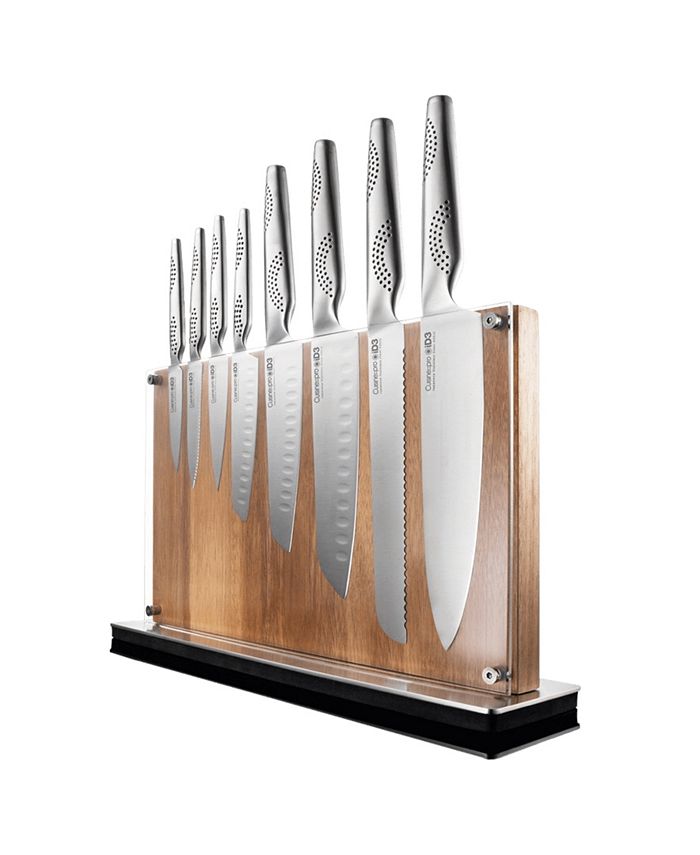 Chef Craft 9 Piece Stainless Steel Knife Block Set