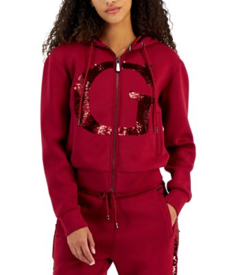 GUESS Daphne Embellished Zip-Front 
