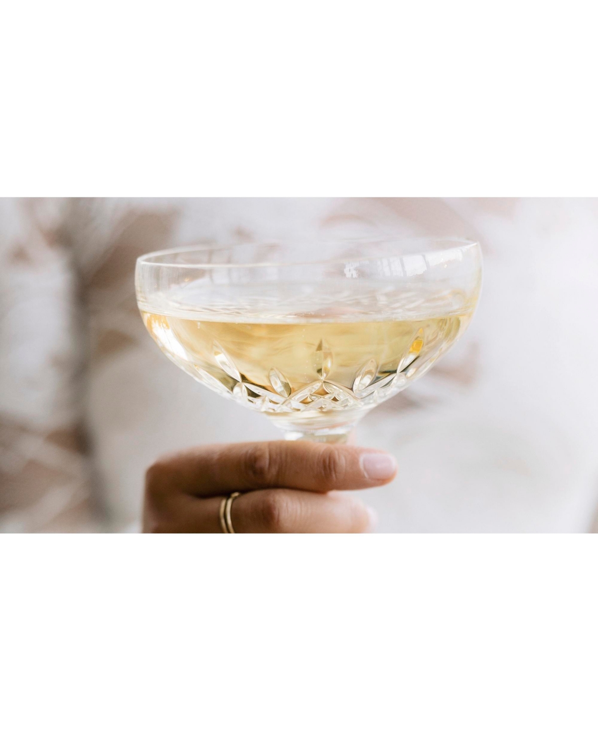 Waterford Lismore Essence Champagne Saucer 9.5oz, Set Of 2 In Clear