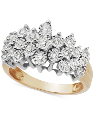 image of Diamond Crown Ring in 10k Gold (1/2 ct. t.w.)