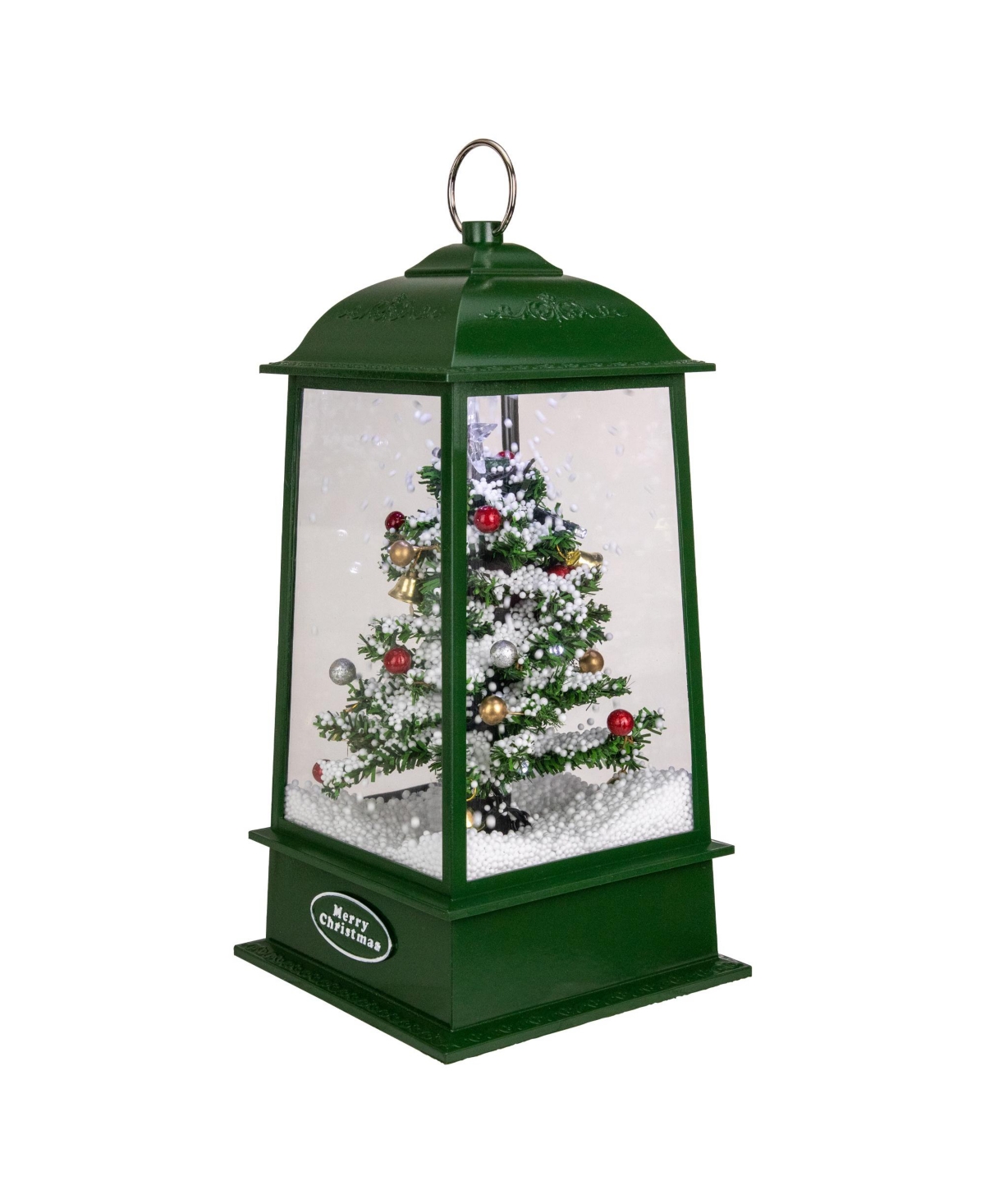 Northlight Led Lighted Snowing Musical Christmas Tree Lantern,