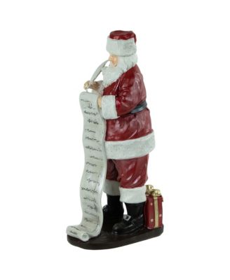 Santa With Naughty or Nice List Christmas Decoration, 14.5"