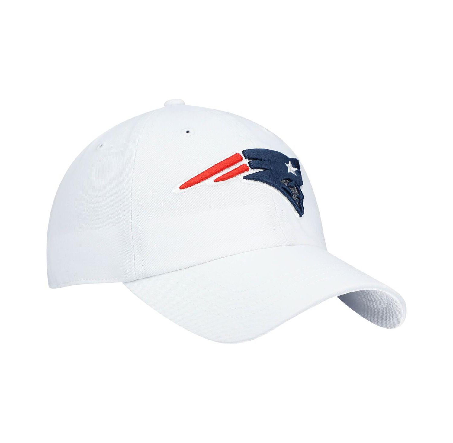 Women's '47 White New England Patriots Miata Clean Up Logo Adjustable Hat