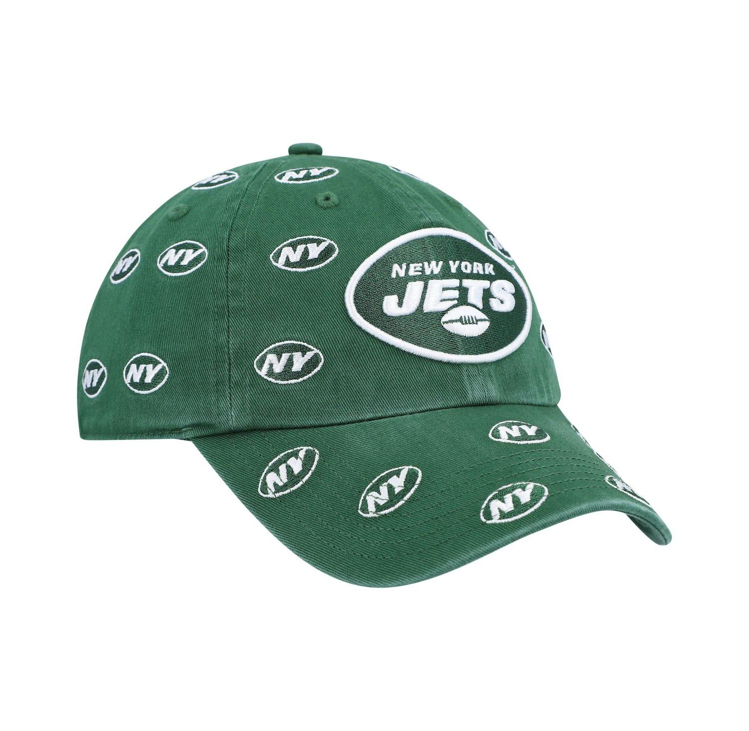 Women's '47 Green New York Jets Confetti Clean Up Adjustable Hat