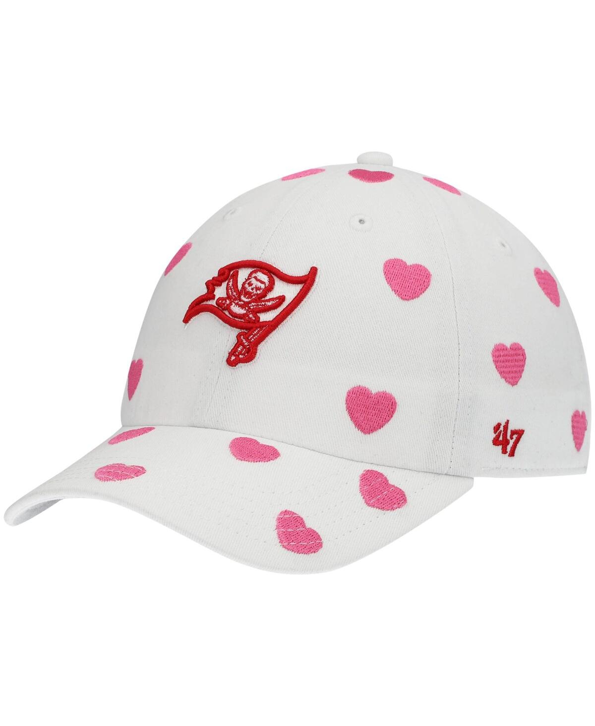 Shop 47 Brand Girls Toddler '47 White Tampa Bay Buccaneers Surprise Clean Up Adjustable Hat