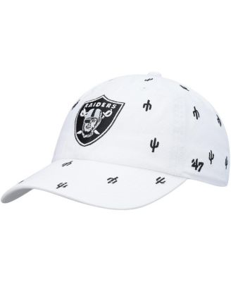 Women's '47 White Las Vegas Raiders Confetti Clean Up Adjustable Hat
