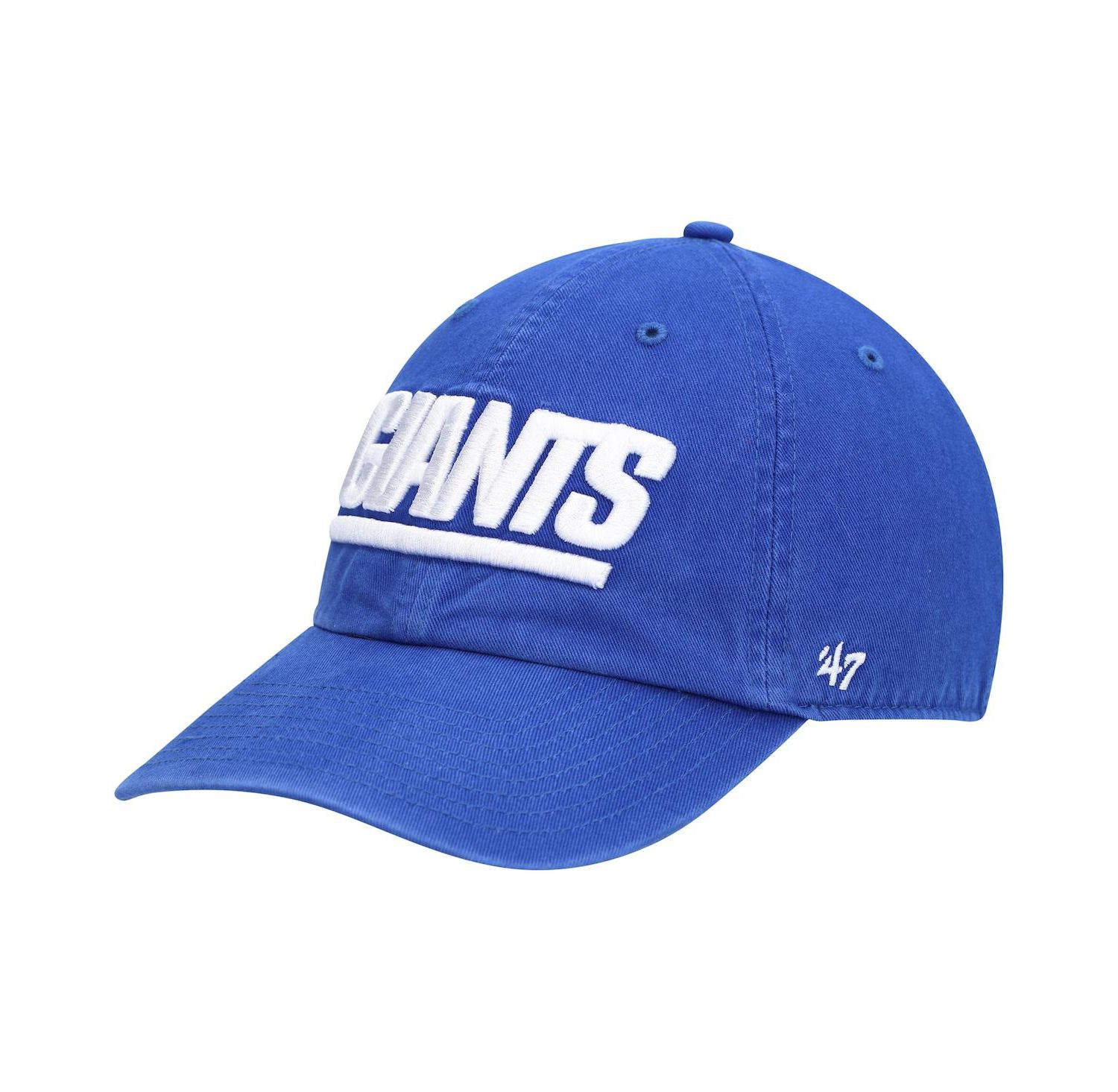 Men's '47 Royal New York Giants Clean Up Script Adjustable Hat