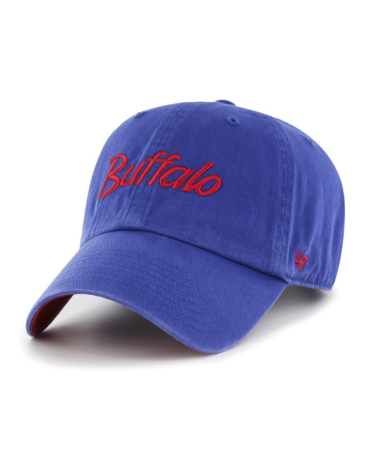 Shop 47 Brand Men's '47 Royal Buffalo Bills Crosstown Clean Up Adjustable Hat