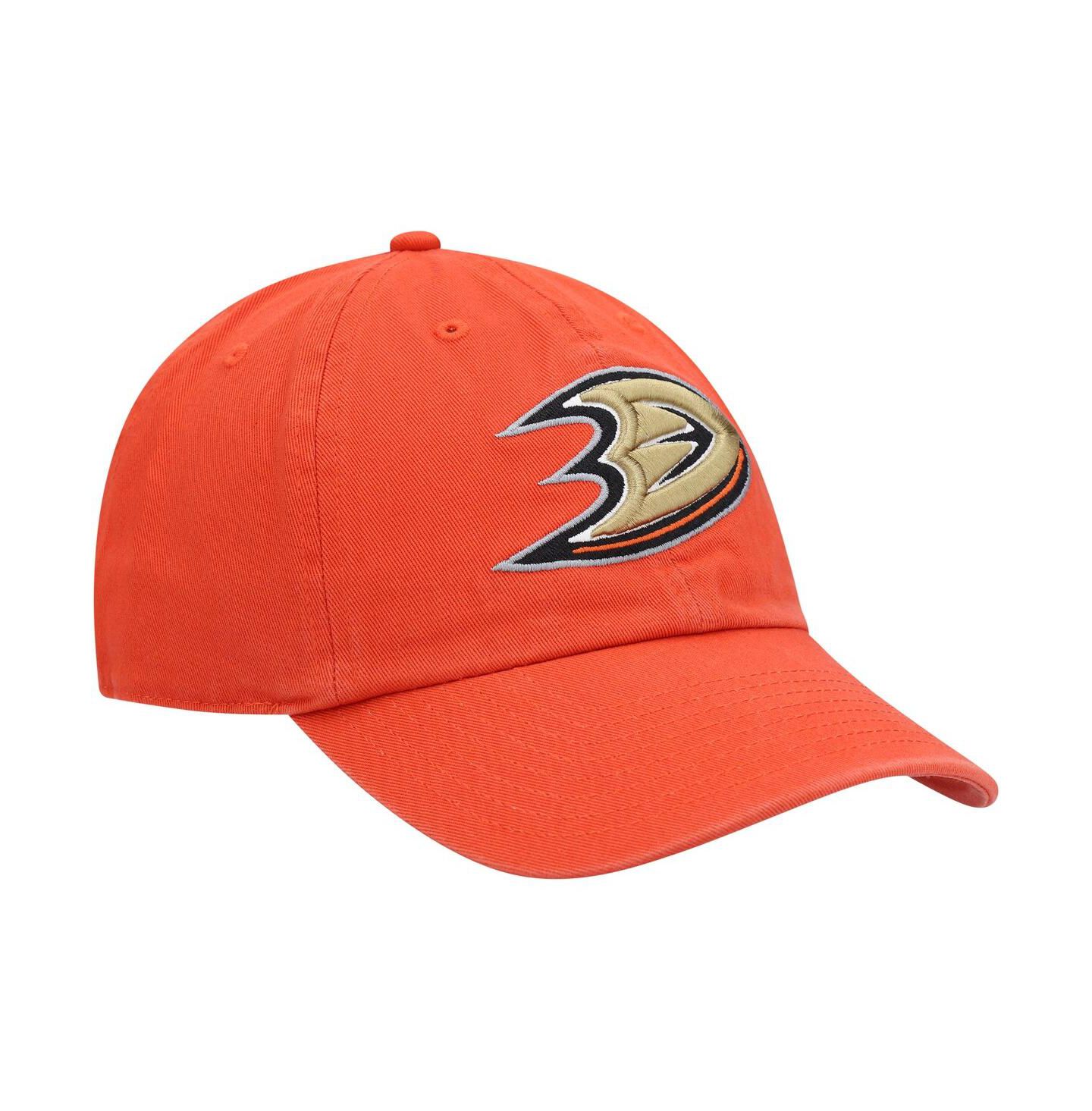Мужская кепка '47 Brand Orange Anaheim Ducks Clean Up Adjustable Hat — фото 4
