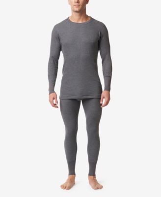 Men's Waffle Knit Thermal Long Undershirt