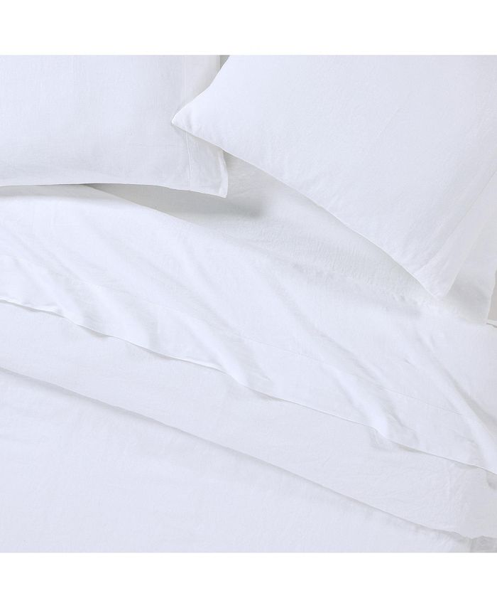 Sijo Luxeweave Linen Sheet Set, Full (Includes 1 Fitted Sheet 57x75x16