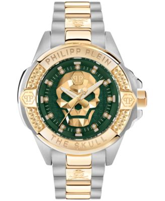 Philipp Plein - Men's The Skull Two Tone Stainless Steel Bracelet Watch 41mm