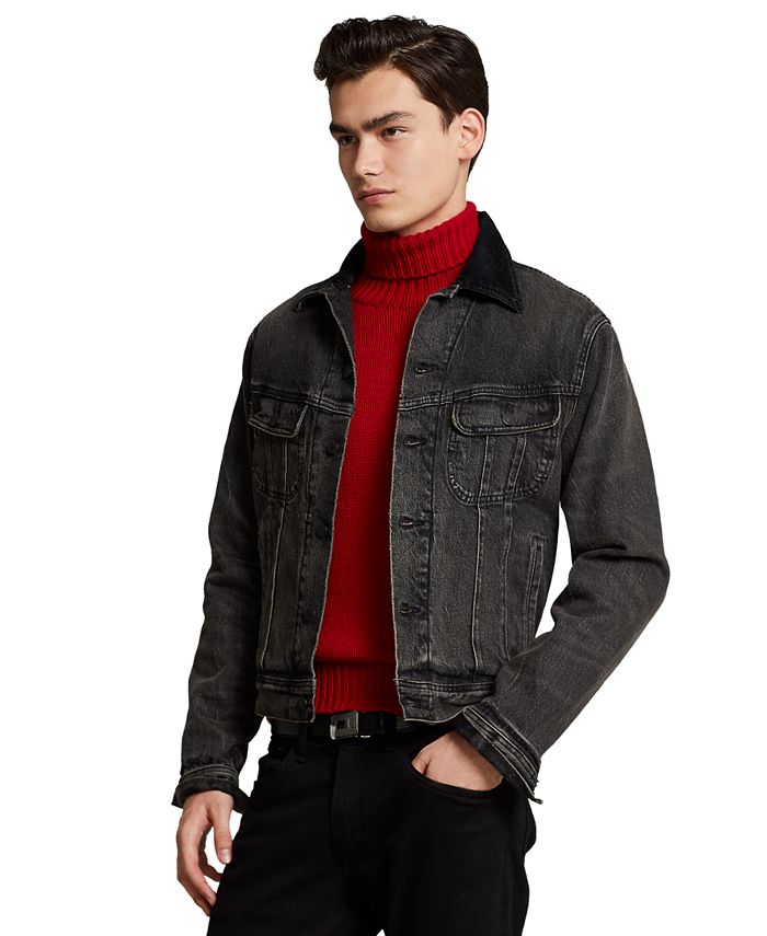 Macy's polo hotsell leather jacket