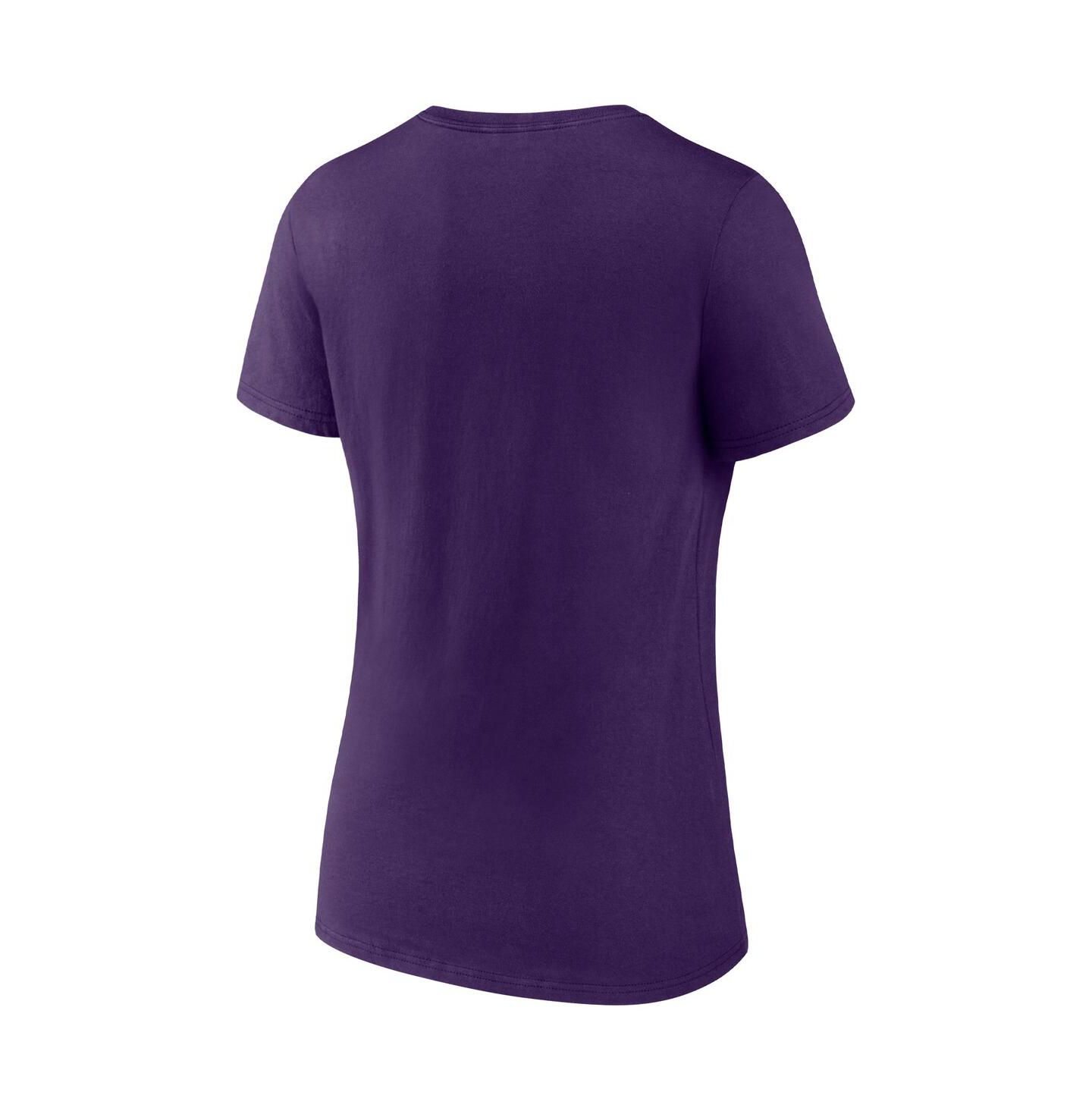 Женская футболка Fanatics Purple Phoenix Suns Hometown Collection On Fire V-Neck — фото 3