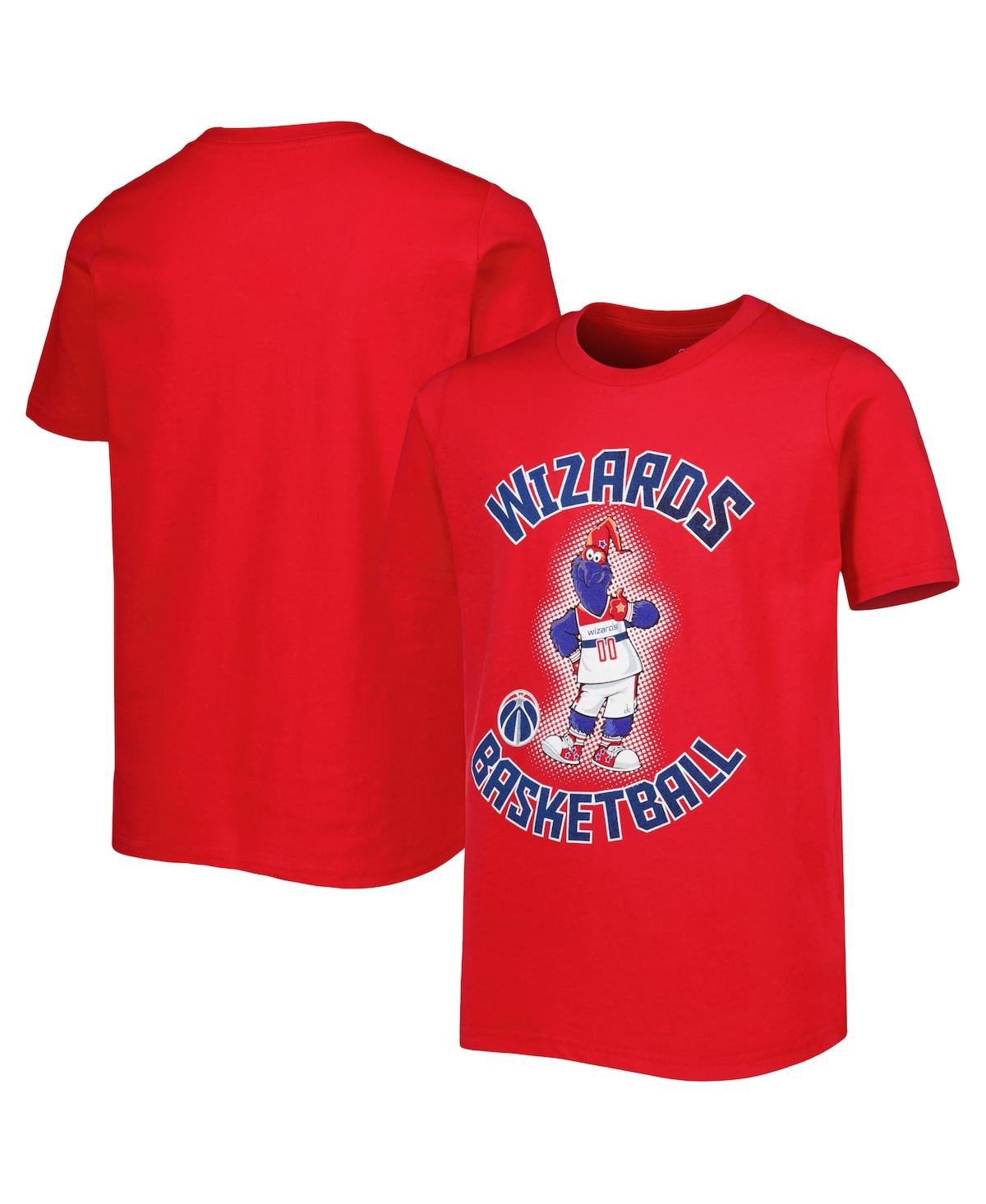 Outerstuff Kids' Big Boys Red Washington Wizards Mascot Show T-shirt