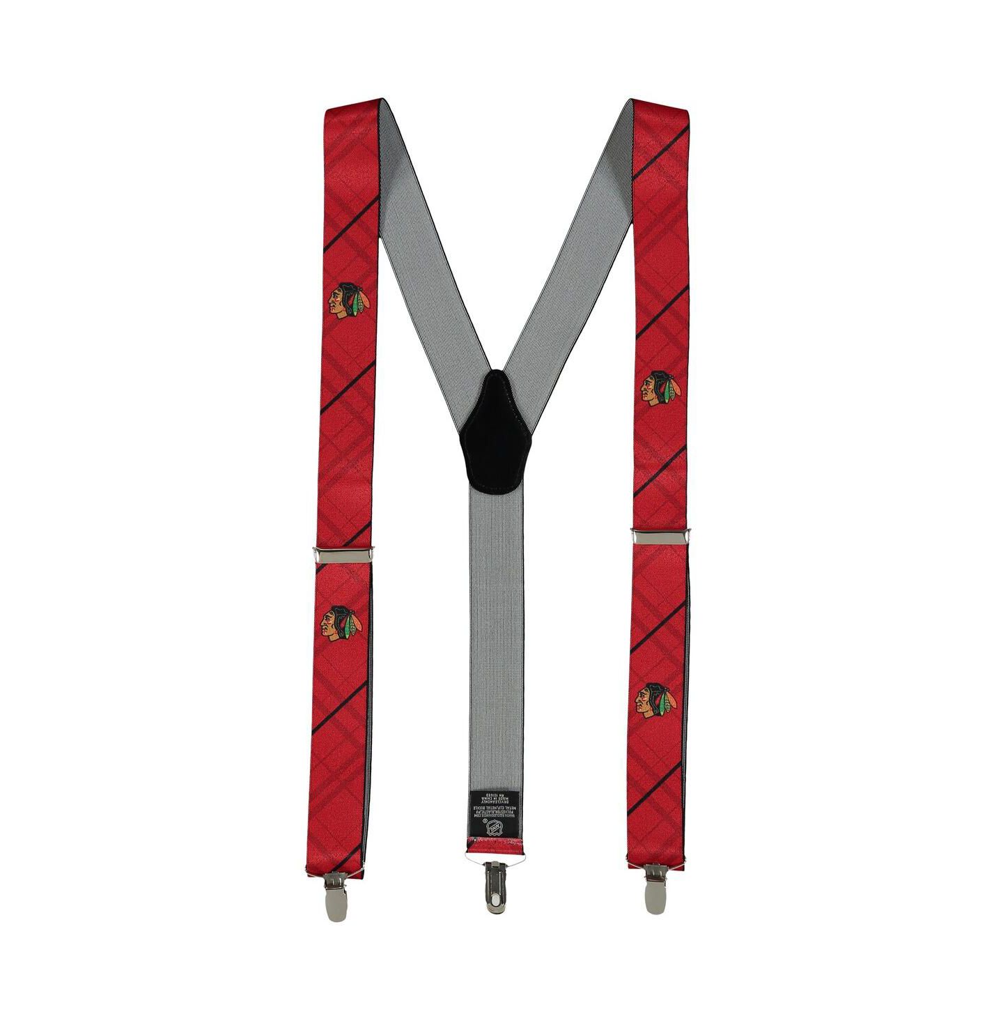 Мужские подтяжки Eagles Wings Red Chicago Blackhawks Suspenders — фото 1
