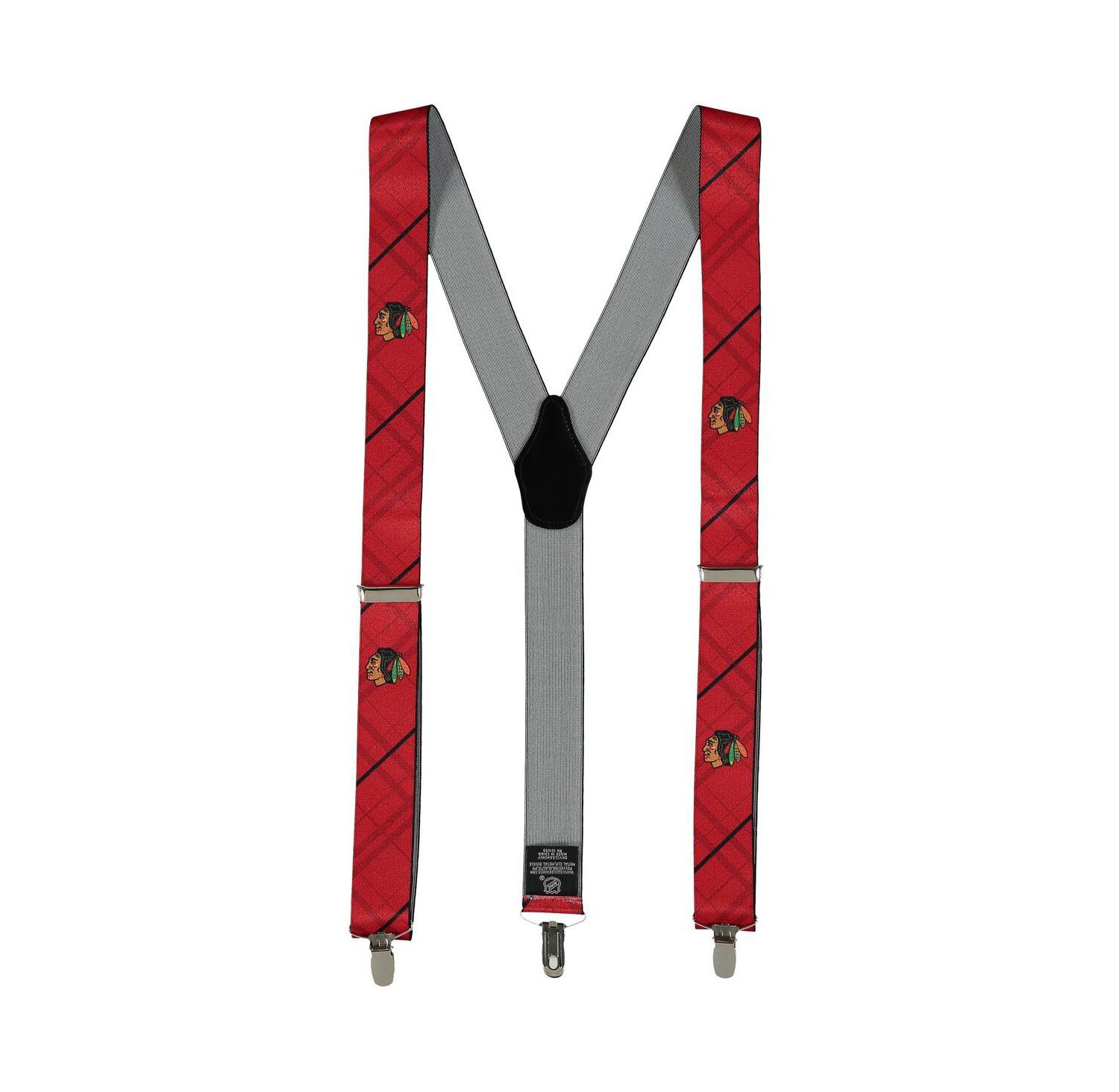 Men's Red Chicago Blackhawks Suspenders