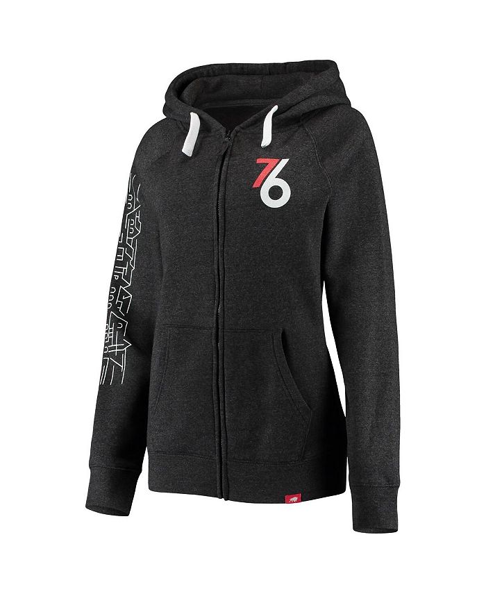 Jeep Sportiqe Ava Pullover Hoodie - Women's Felt Logo Fleece, Tri-Blend, Relaxed Fit