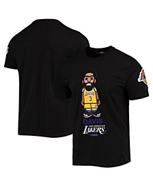 Men's Anthony Davis Black Los Angeles Lakers Caricature T-shirt
