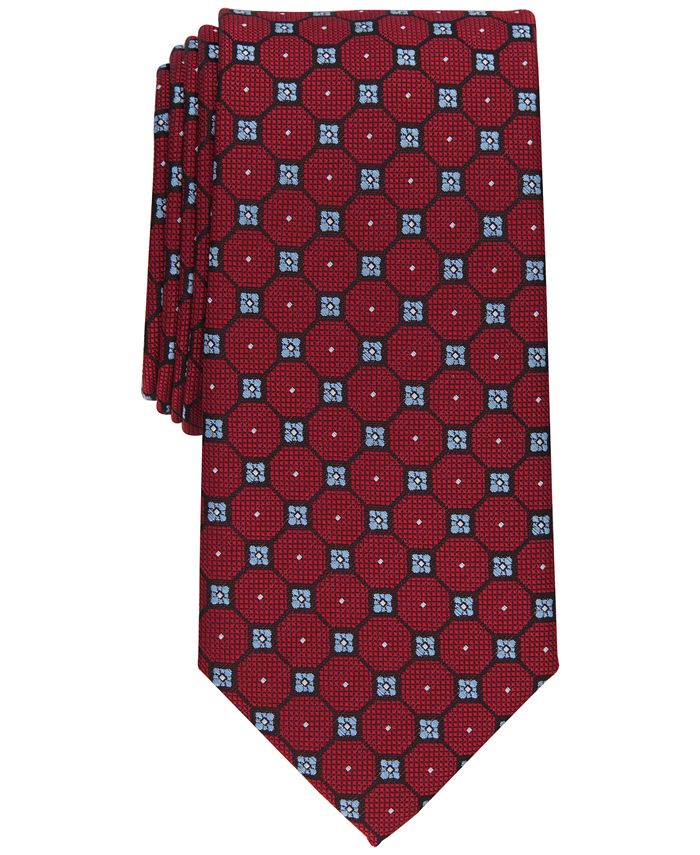 Club Room Men's Geller Medallion Tie, Created for Macy's - Macy's