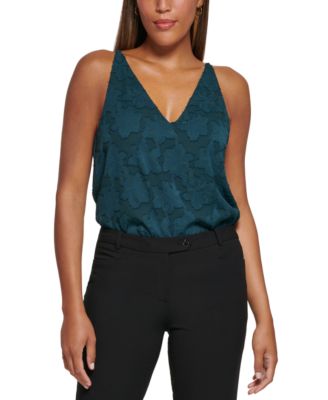 Calvin Klein - Petite Jacquard V-Neck Camisole