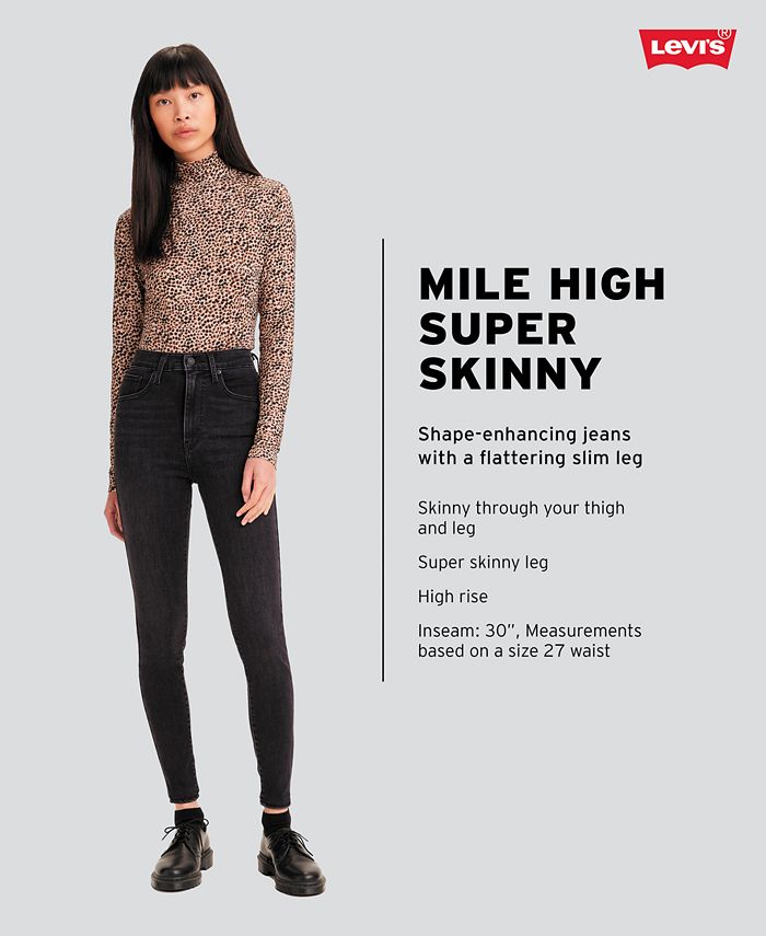 Levi's Women's Mile High Super Skinny Jeans & Reviews - Jeans - Women -  Macy's