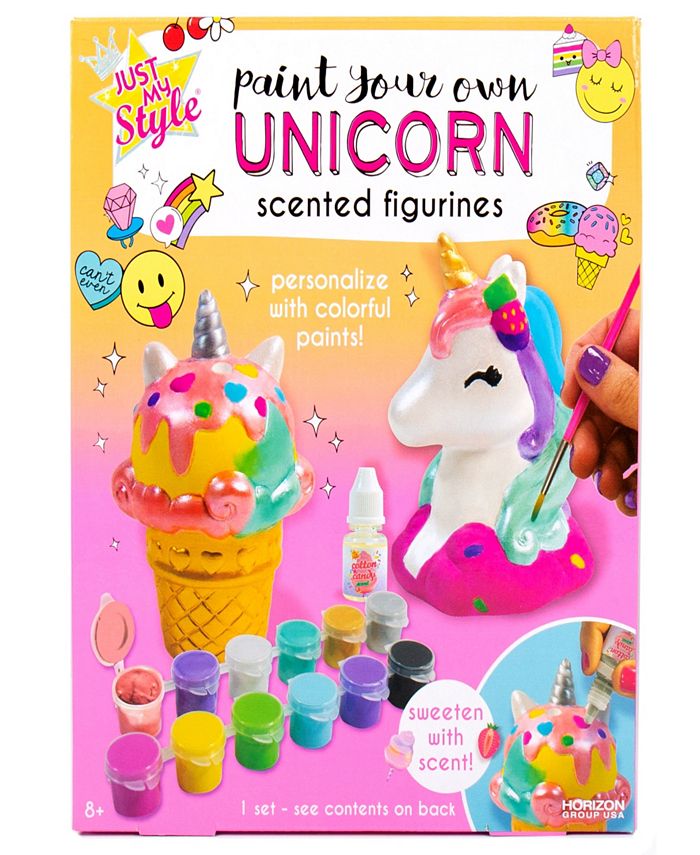 Just My Style Paint Your Own Unicorn Scented Figurines Playset Macy's