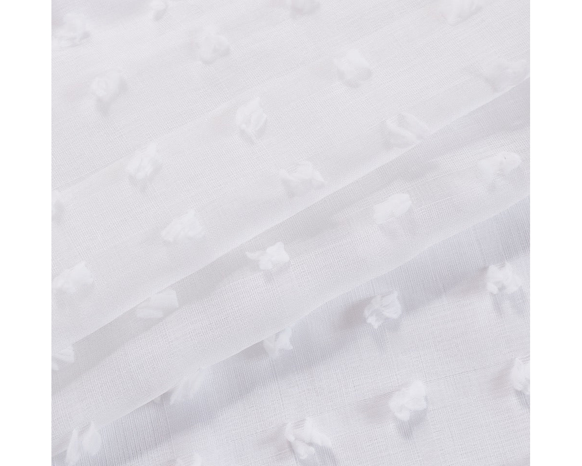 Dainty Home Snowball Window Panel Set, 76