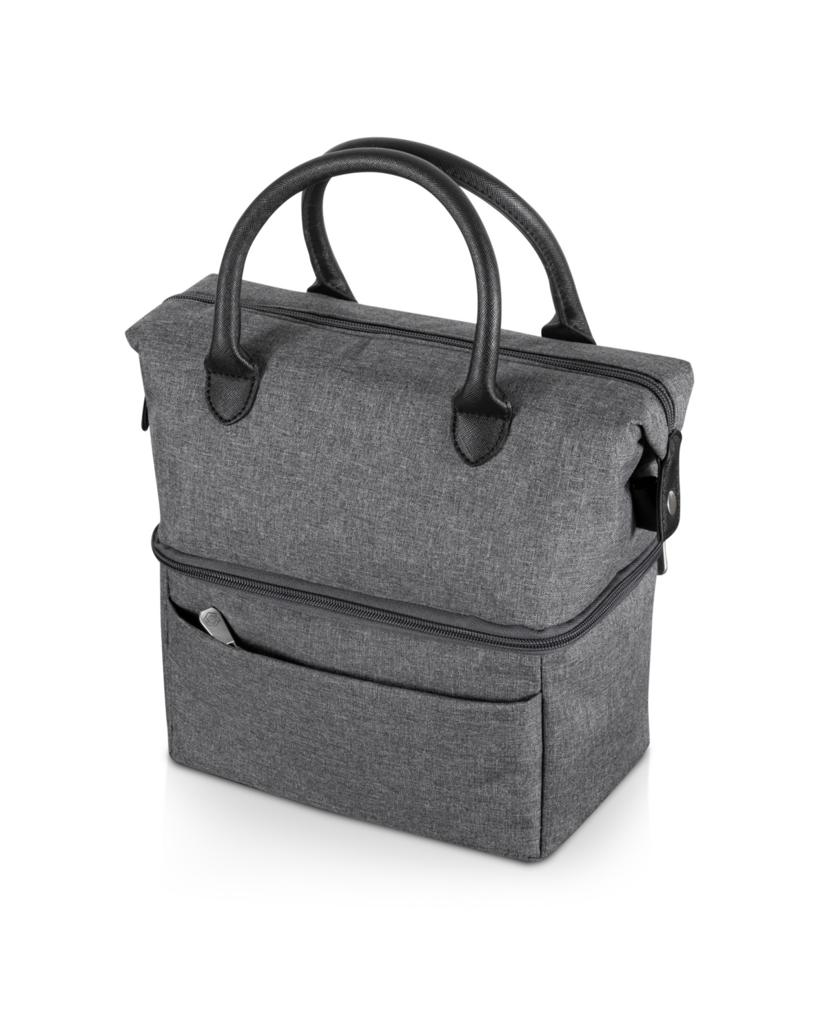 Shop Oniva Urban Lunch Bag In Gray With Black Accents
