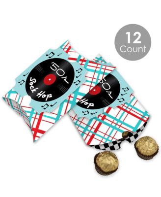 Big Dot Of Happiness 50’s Sock Hop - Favor Gift Boxes - 1950s Rock N ...