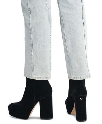 COACH Women s Iona Platform Block Heel Dress Booties Macy s