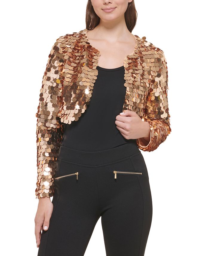 kensie Women's Sequined Bolero Macy's