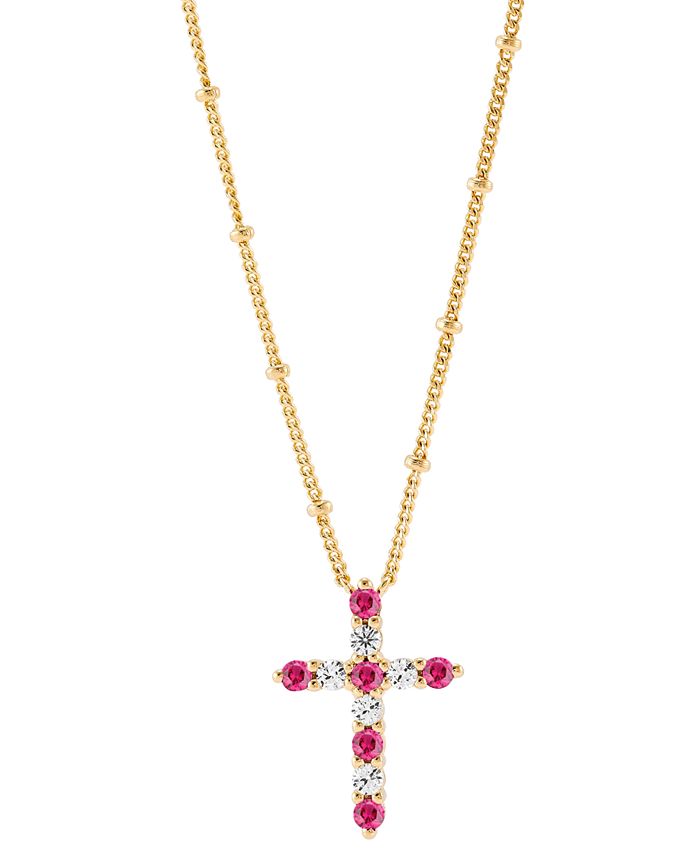 Sun Ray Gold-Filled Necklace in Pink