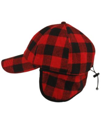 Wool Blend Earflap Cap with Sherpa Lining