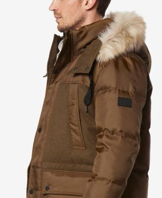 Men's Tripp Oxford Poly & Faux Wool Combo Down Parka