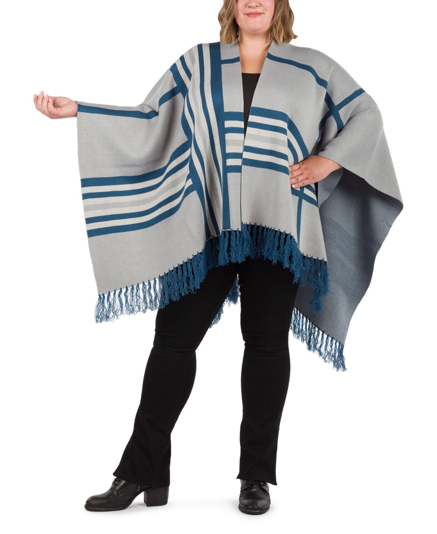 Женские аксессуары Patricia Nash Striped Shawl, цвет: Каменный серый — фото 6
