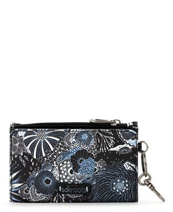 Sakroots Women's Encino Essential Wallet - Cotton Canvas, REPREVE Lining, Card Slots & Keyring