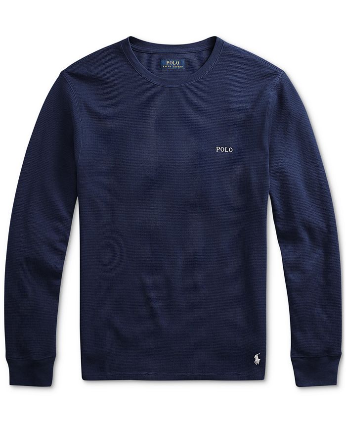 Polo Ralph Lauren Men's Big & Tall Waffle Knit Thermal Pajama Shirt