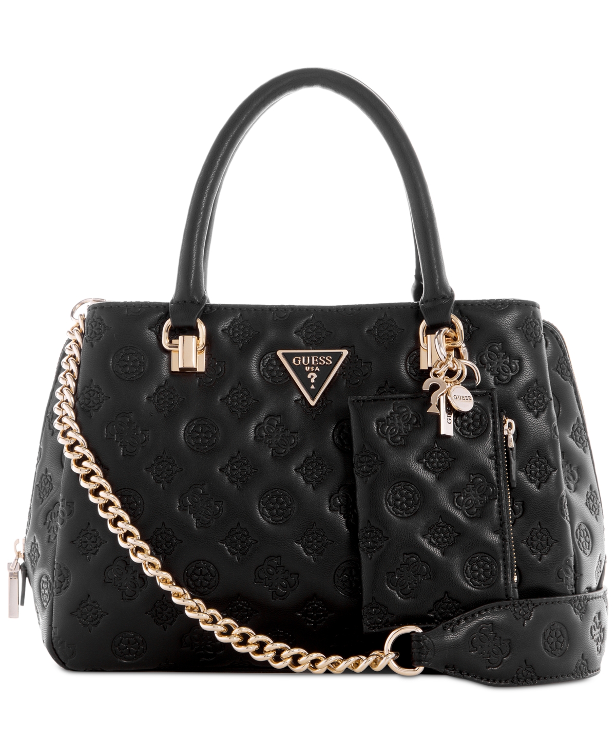 Guess La Femme Girlfriend Shoulder Satchel In Black | ModeSens