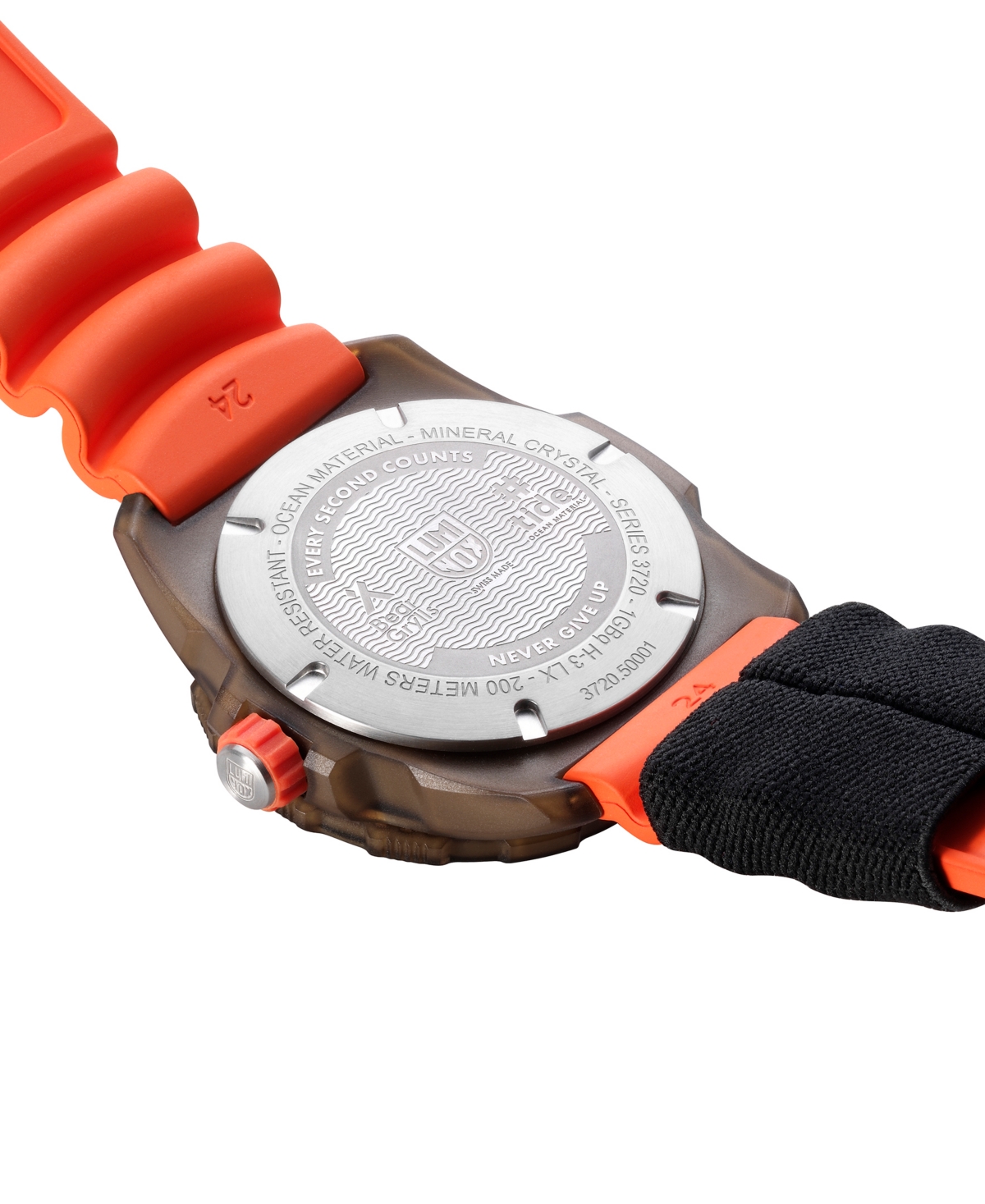 Shop Luminox Men's Swiss Bear Grylls Rule Of 3 Sea Series Orange Rubber Strap Watch 42mm In No Color