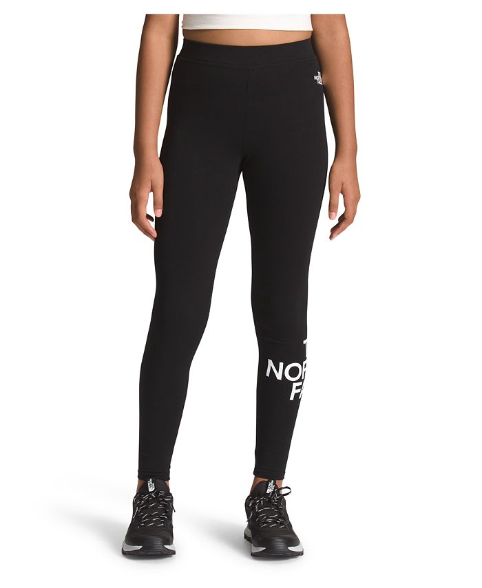 The North Face Big Girls Graphic Logo Leggings - Macy's