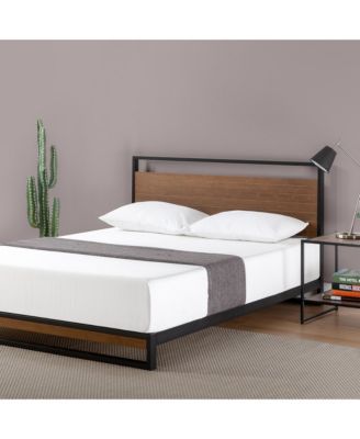 Zinus Suzanne Bamboo and Metal Platform Bed Frame, King